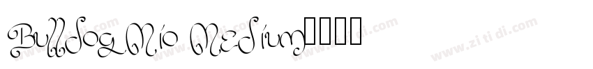BulldogMio Medium字体转换